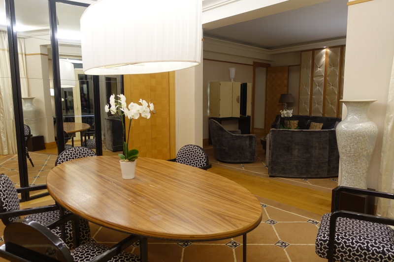 Prestige Suite Dining Room, Grand Hyatt Cannes Martinez Review