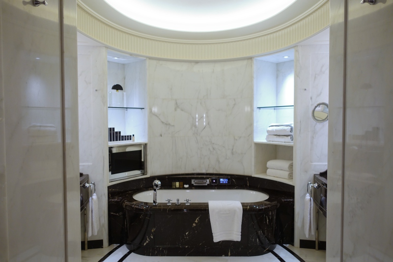 Marble Bathroom at The Peninsula Paris