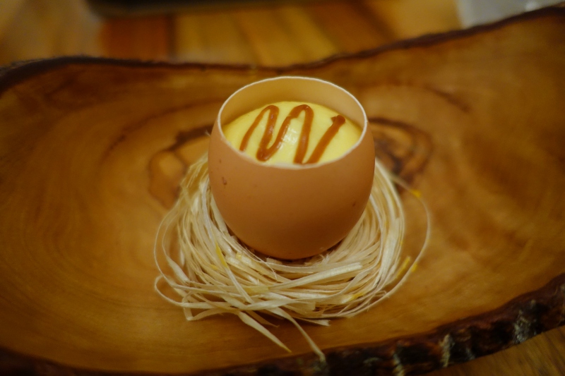 Egg with Corn Cream, David Toutain Paris Review