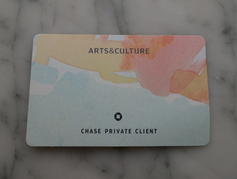 Chase Private Client Arts and Culture Card
