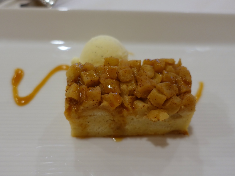 Apple Pie Bread Pudding, Members Dining Room at the Met Review NYC