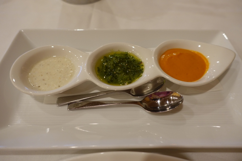 Trio of Sauces, Members Dining Room at The Met Review NYC