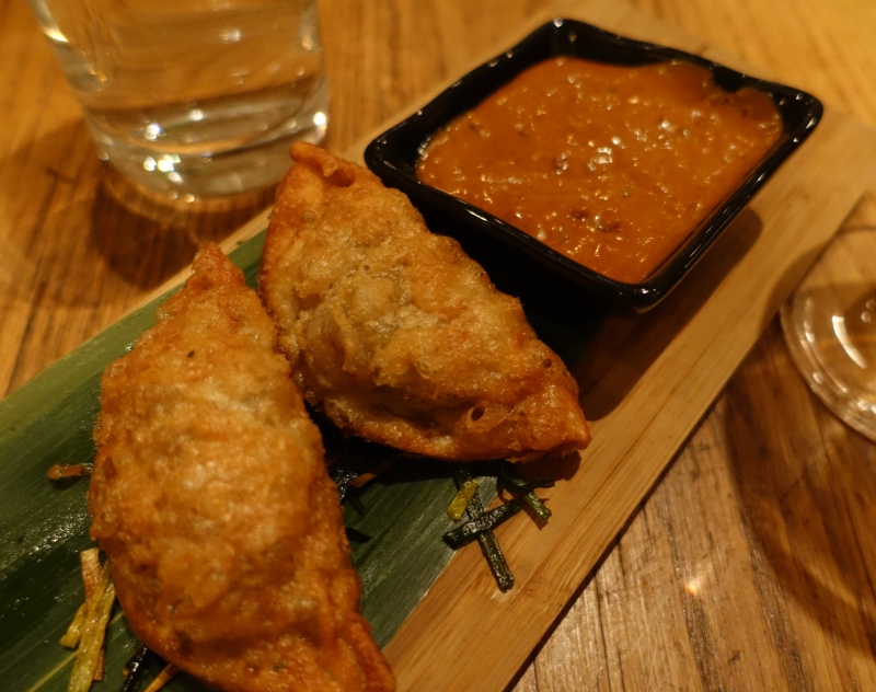 Oxtail Dumplings with Black Garlic Aioli, RedFarm Review