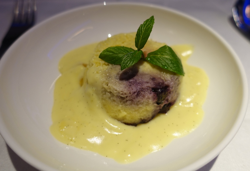 Mixed Berry Brioche Bread Pudding, British Airways First Class Review