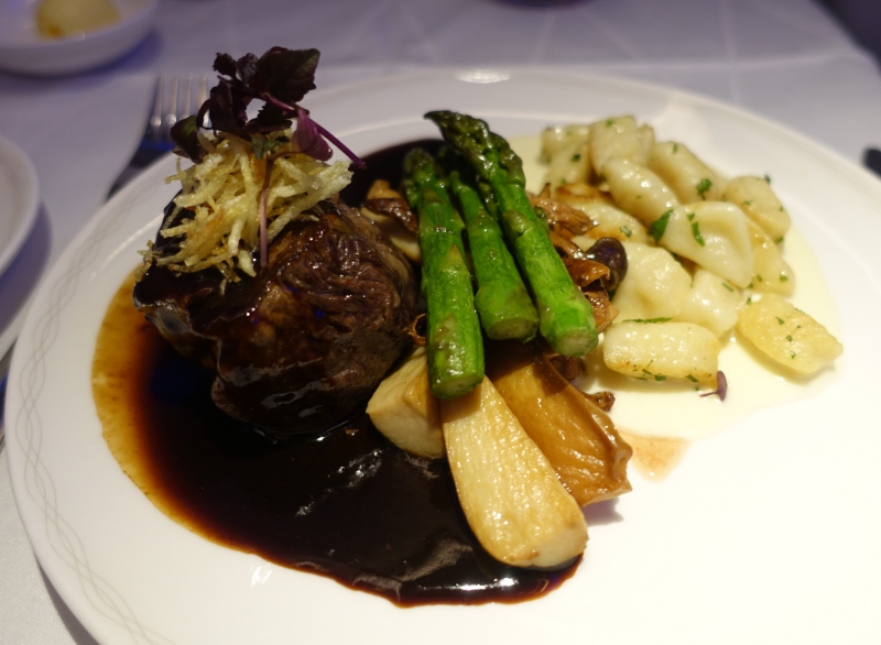 Grilled Fillet of Heritage Beef, British Airways First Class Review