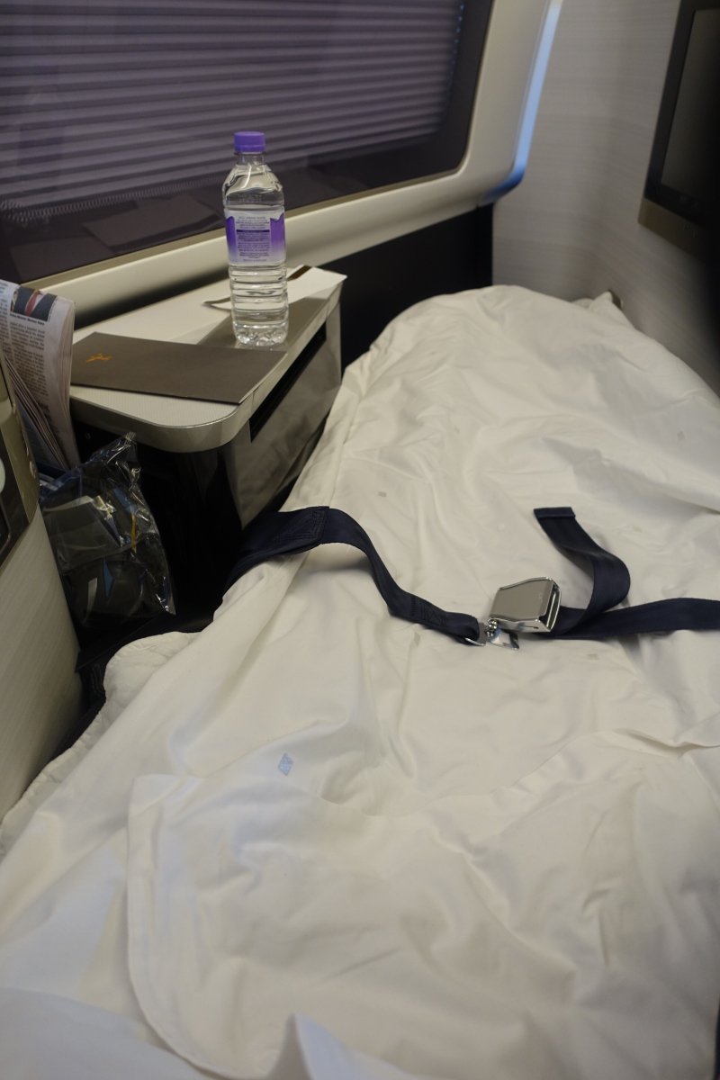 Review: British Airways First Class Bed After Turn Down Service