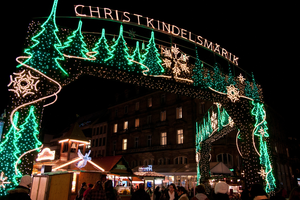 Entrance to the Christmas Market, Strasbourg, France