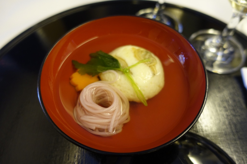 Owan Clear Soup, ANA First Class Review