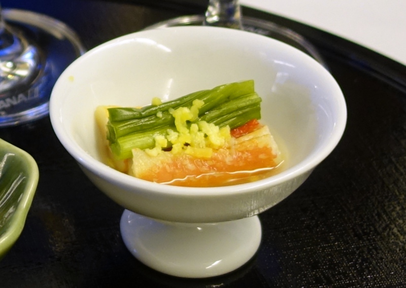 Snow Crab Appetizer, ANA First Class Review