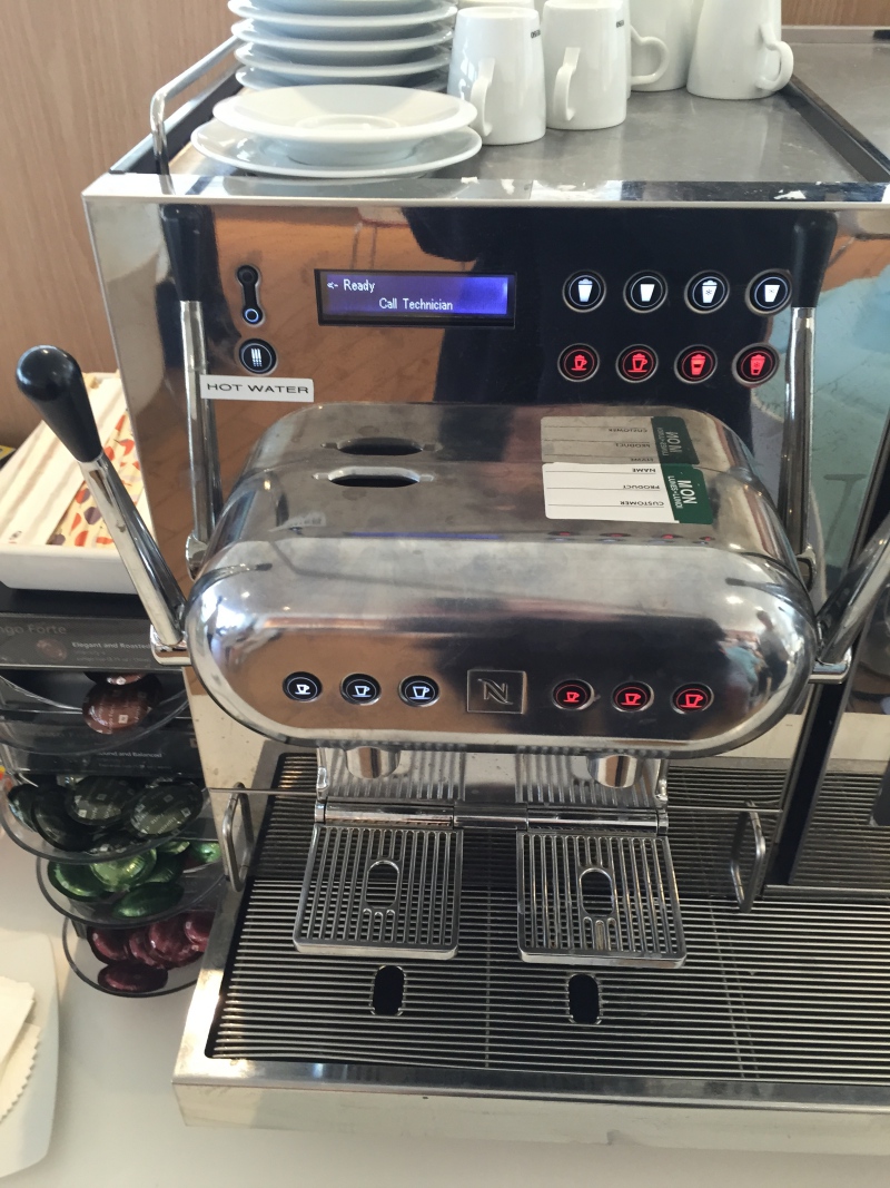 Nespresso Machine, Air France Lounge New York JFK Review