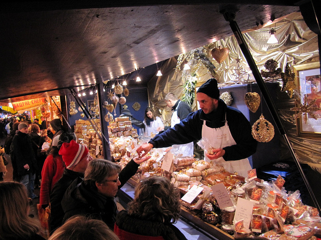 Snacks at the Christmas Market, Strasbourg, France