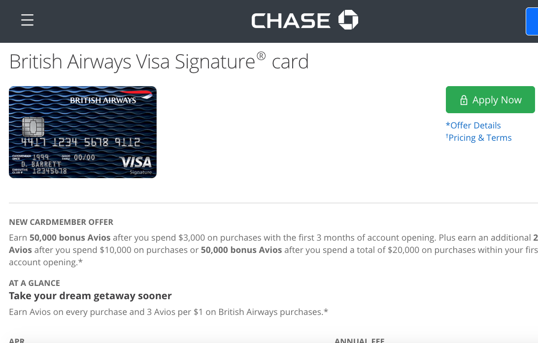 100K British Airways Bonus Offer Not Worth It