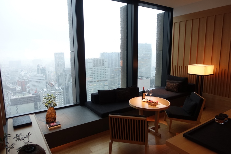 Living Area, Premier Room, Aman Tokyo Review