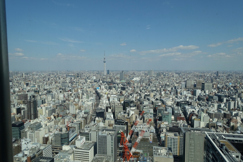 View from Sushi Sora, Mandarin Oriental Tokyo