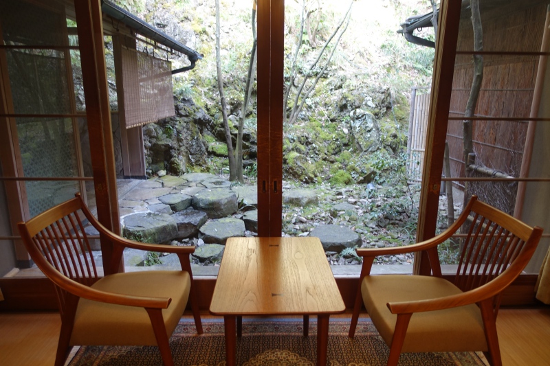 Hatsune Room Seating by Window, Nishimuraya Honkan