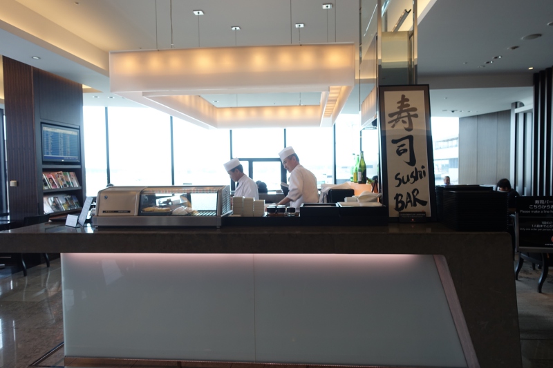 JAL First Class Lounge Sushi Bar