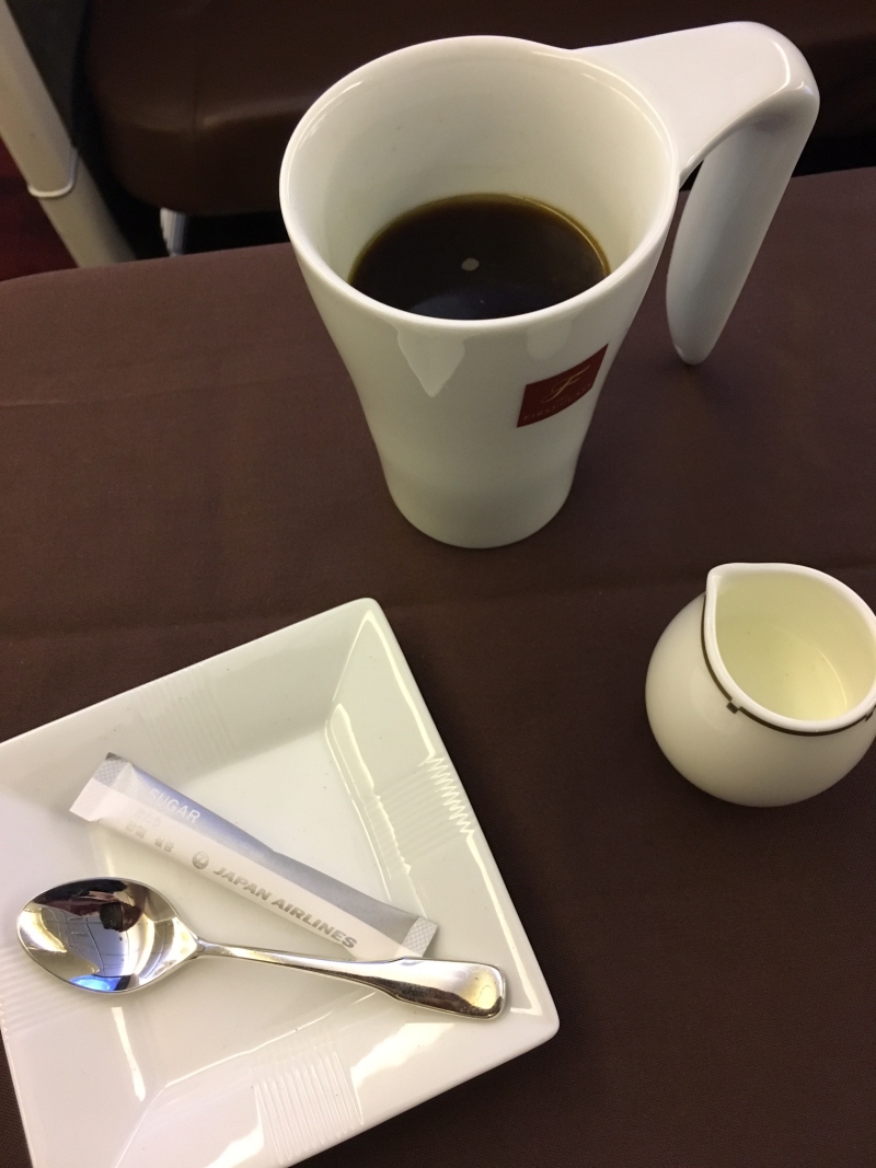 Coffee, JAL First Class Review