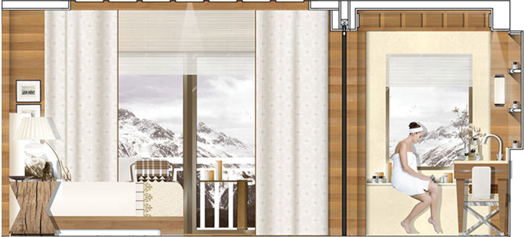 Four Seasons Megeve Room Design