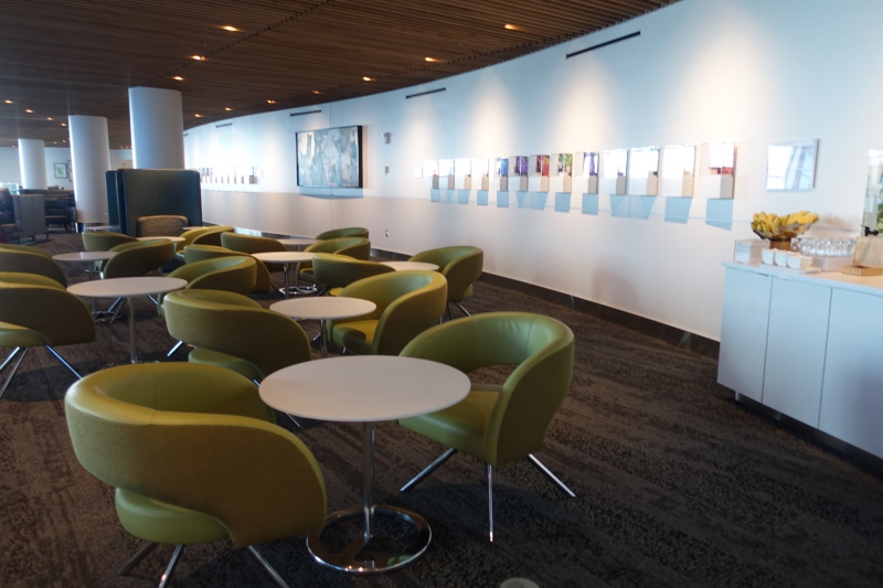 Delta Sky Club Seattle Mezzanine Level Seating