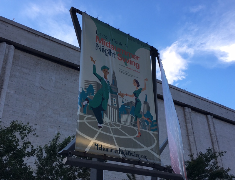 Banner for Lincoln Center Midsummer Night Swing 2017