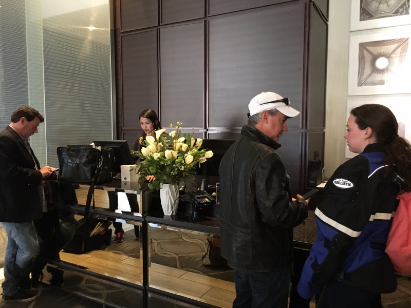 St. Regis San Francisco: Line at Check-In