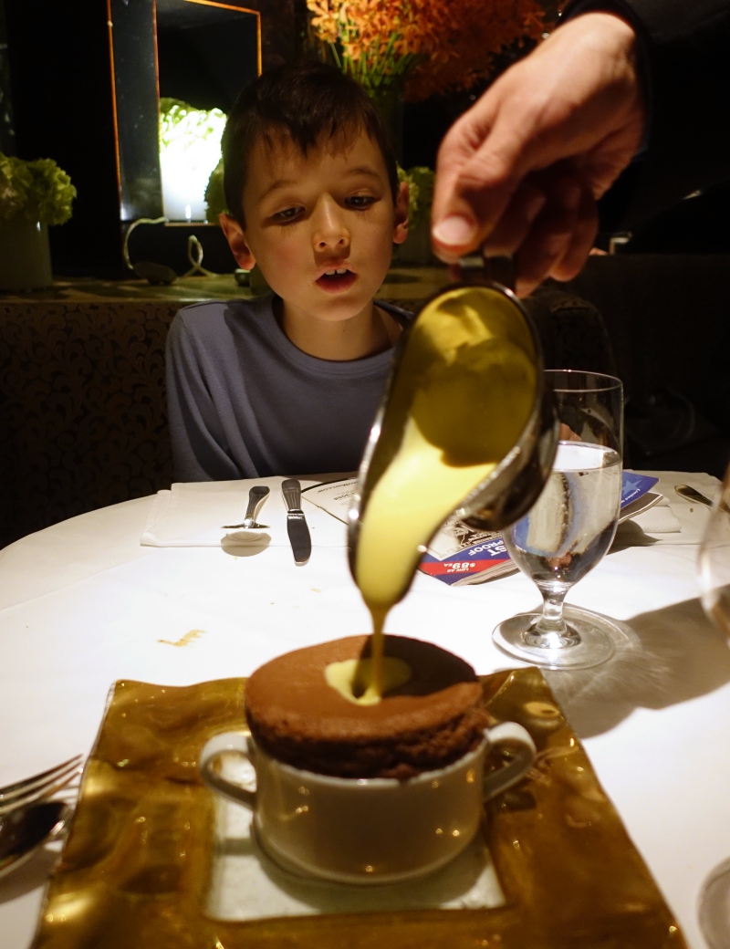 Chocolate Souffle with Sauce Poured Tableside, Gary Danko Review