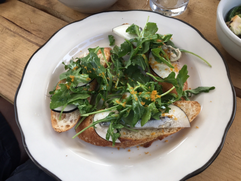 White Anchovy Crostini, Lavender Lake Review