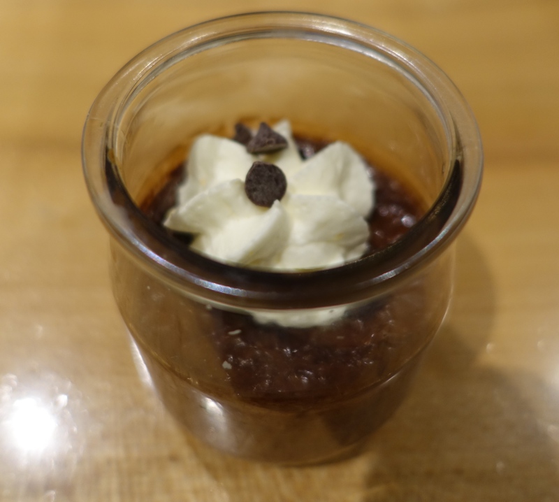 Chocolate Pot de Creme, AMEX Centurion Lounge SFO Review