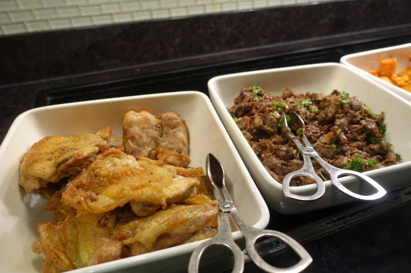 Grilled Chicken and Braised Beef Shank, AMEX Centurion Lounge SFO Review