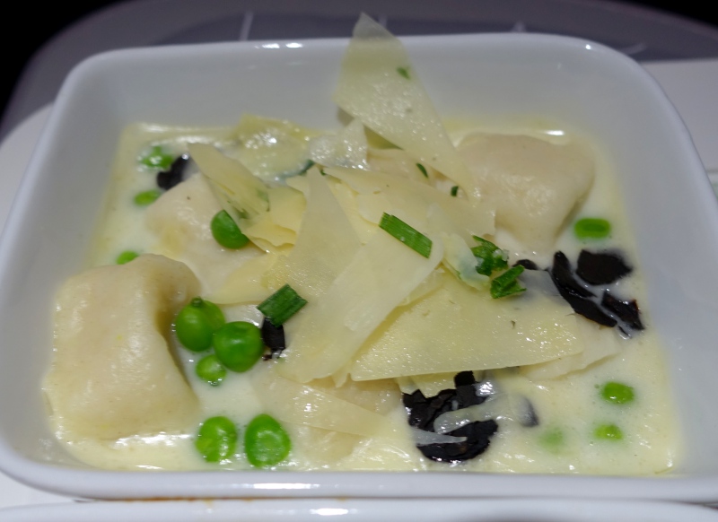 Ricotta Gnudi, JetBlue Mint Review