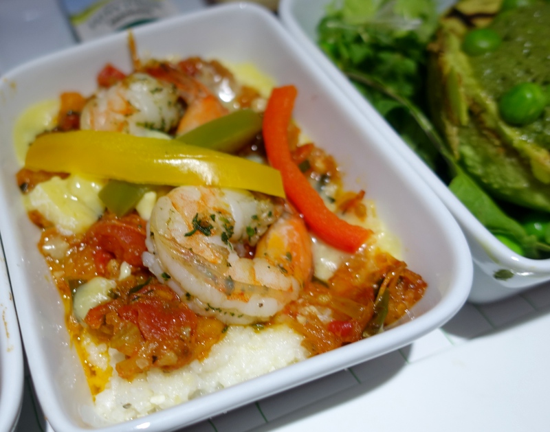 Shrimp and Grits, JetBlue Mint Review