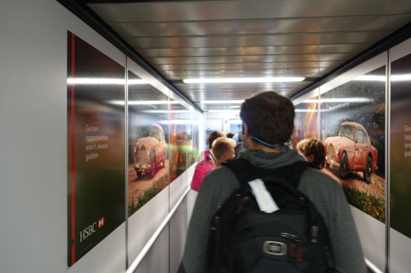 Line to Board Austrian Airlines Business Class at JFK