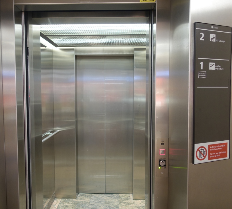 Elevator to Jet Lounge, Vienna Airport