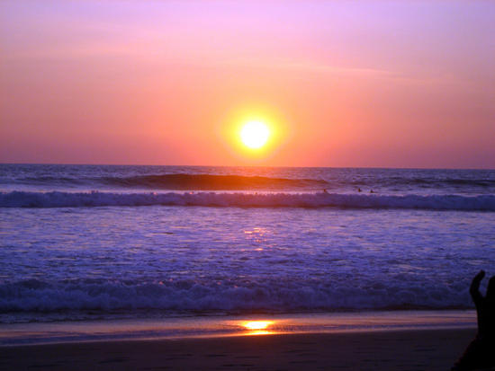 Canoa sunset