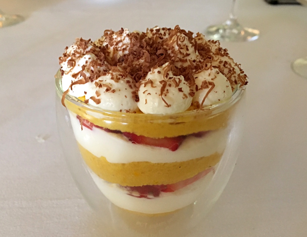 Passion Fruit Strawberry Tiramisu, Laucala Island Resort Review