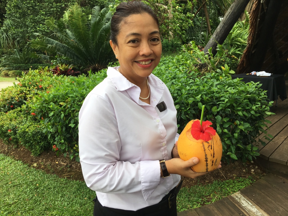 Young Coconut Welcome Drink