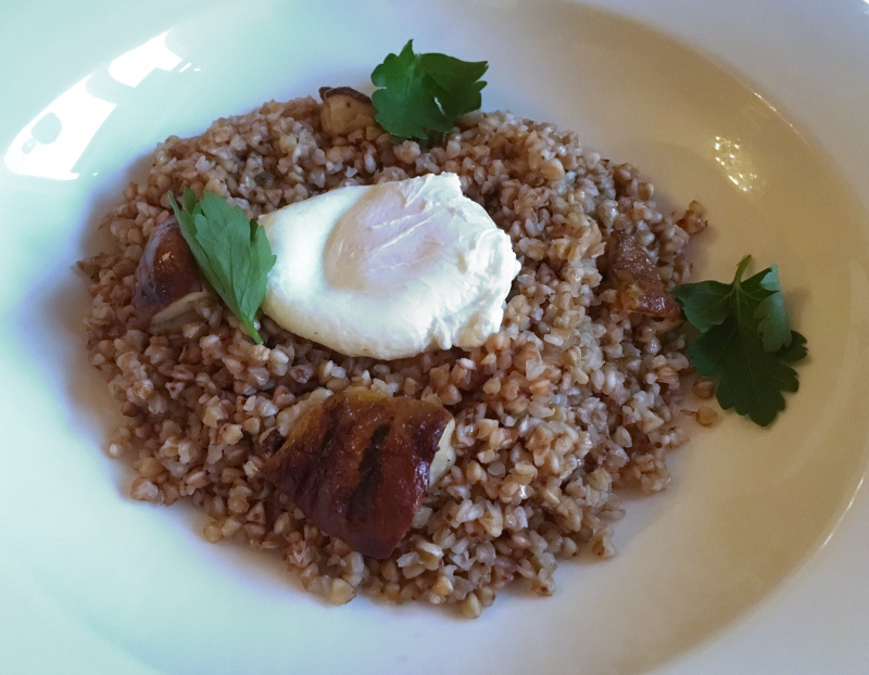 Buckwheat Kasha with Porcini Mushrooms and Egg