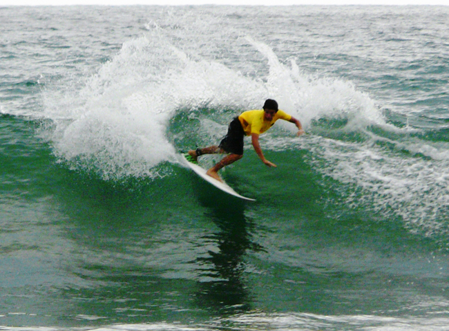 Surfing in Canoa