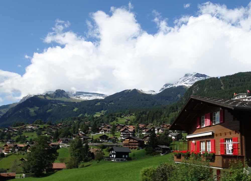 View on the Way Down from Jungfraujoch, Switzerland