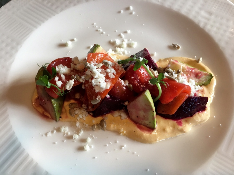 Seasonal Vegetables with Beets and Sunflower Seeds