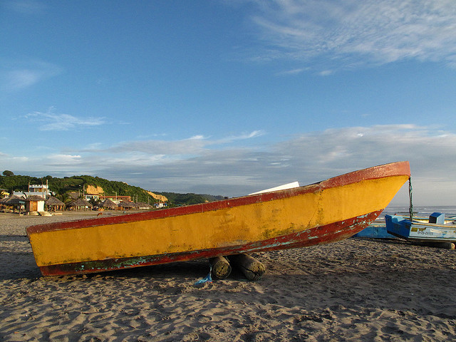Canoa's famous stretch of beach