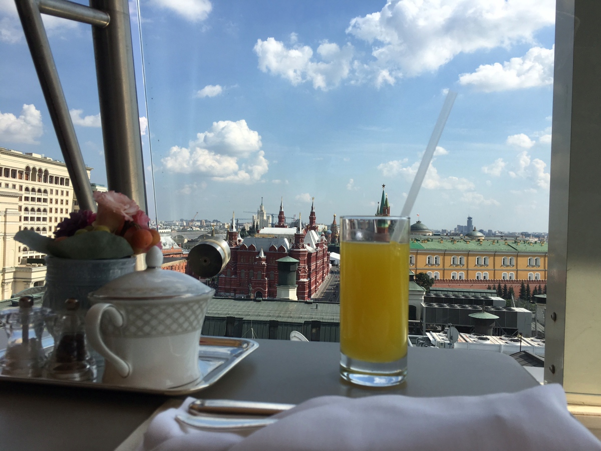 Ritz-Carlton Moscow View from Club Lounge Terrace