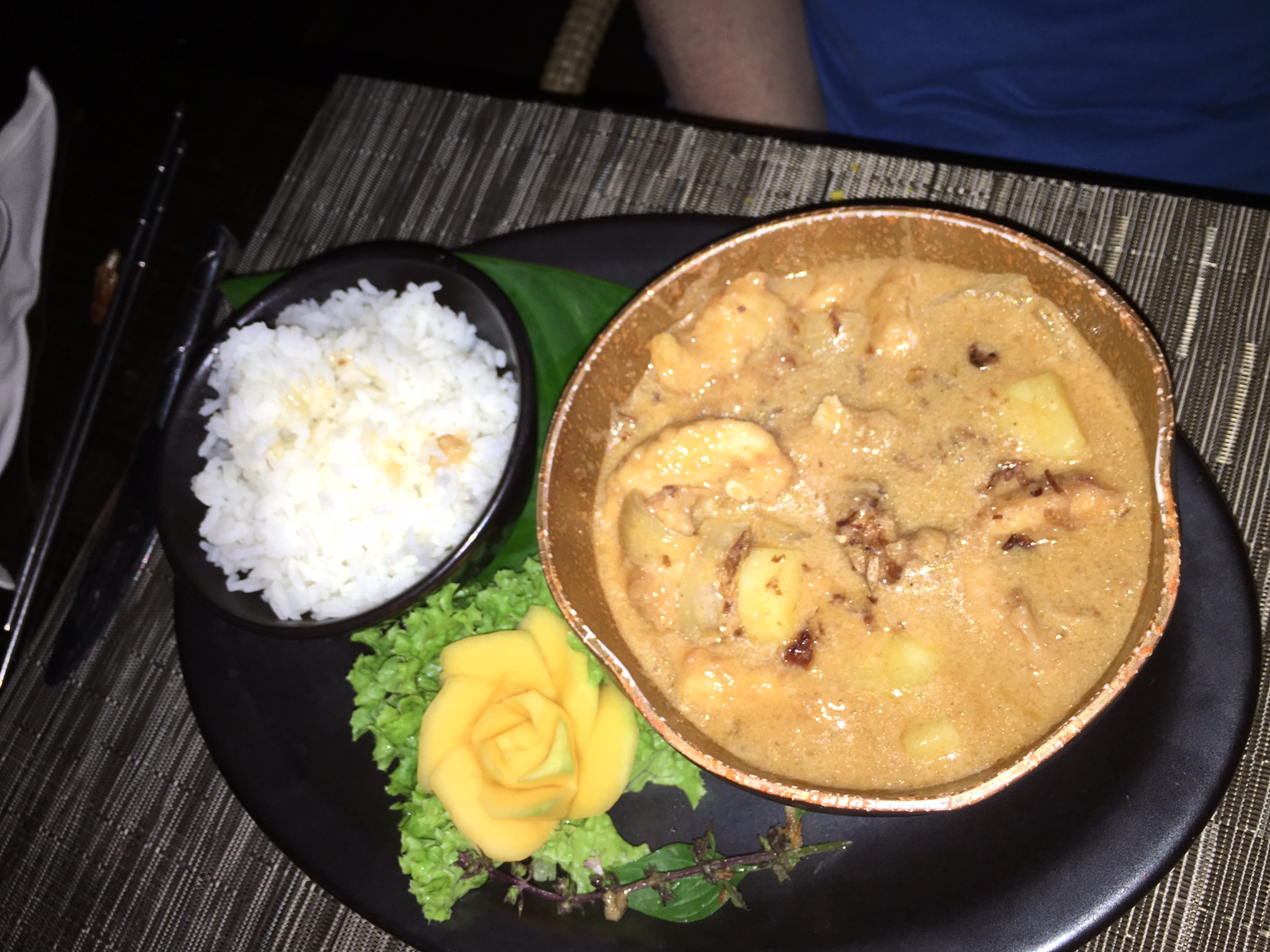 Massaman Curry, Seagrass Restaurant, Laucala Review