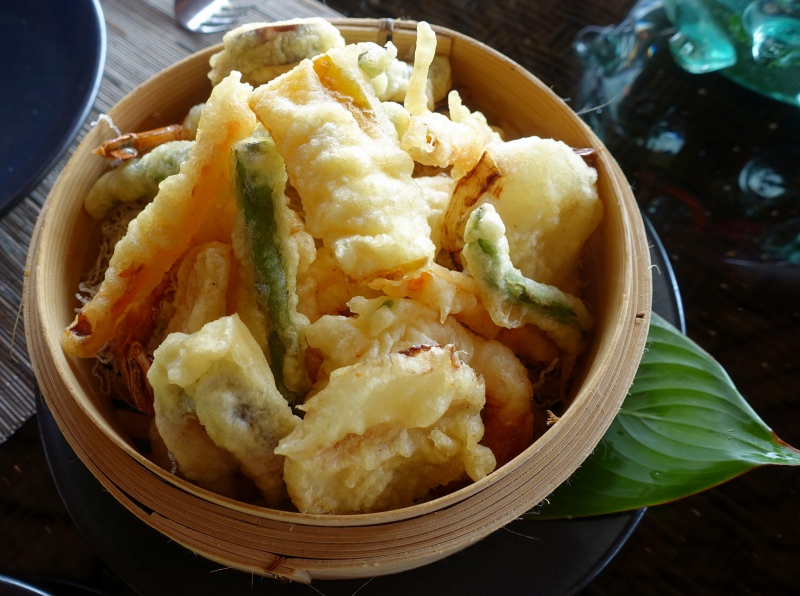 Japanese Tempura, Seagrass Restaurant, Laucala Review