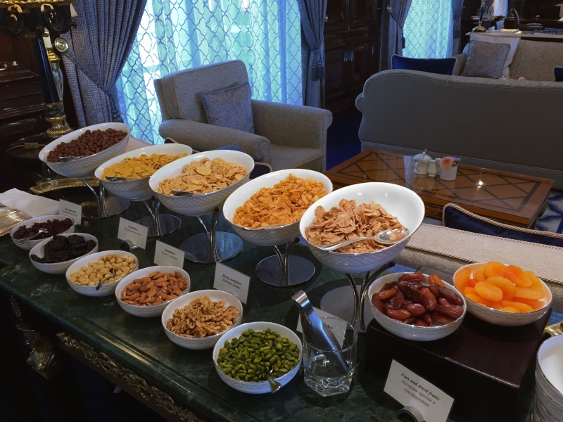 Ritz-Carlton Moscow Club Lounge Breakfast Cereals