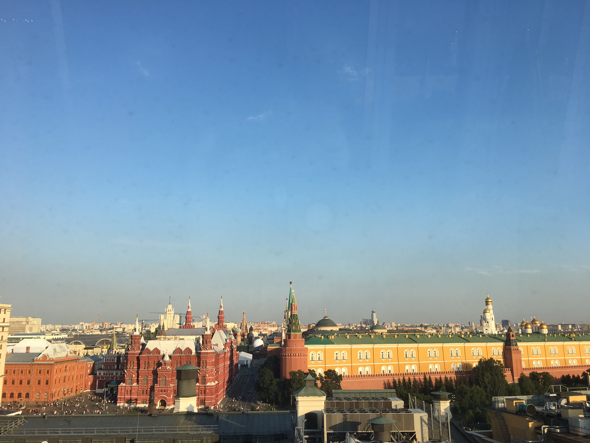 View from Ritz-Carlton Moscow Club Lounge Terrace, Early Evening