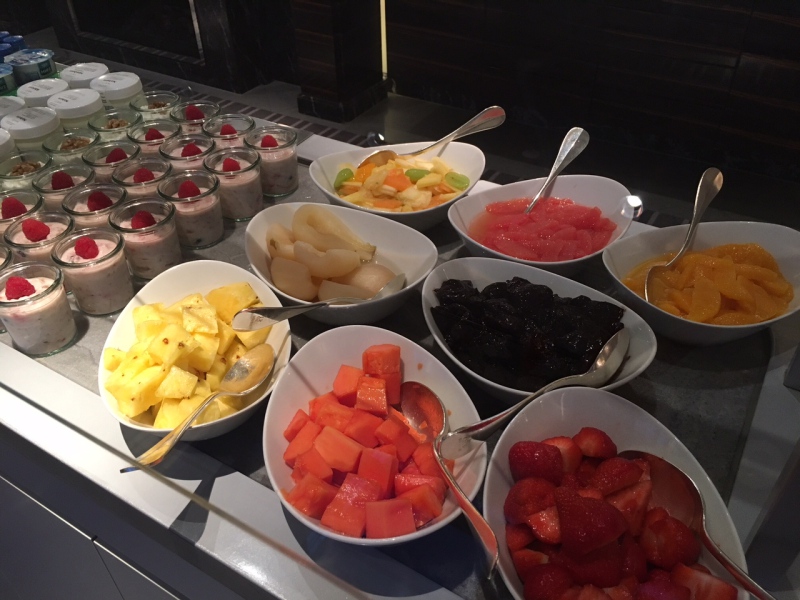 Breakfast Buffet Fresh Fruits and Yogurt, Baur au Lac Review