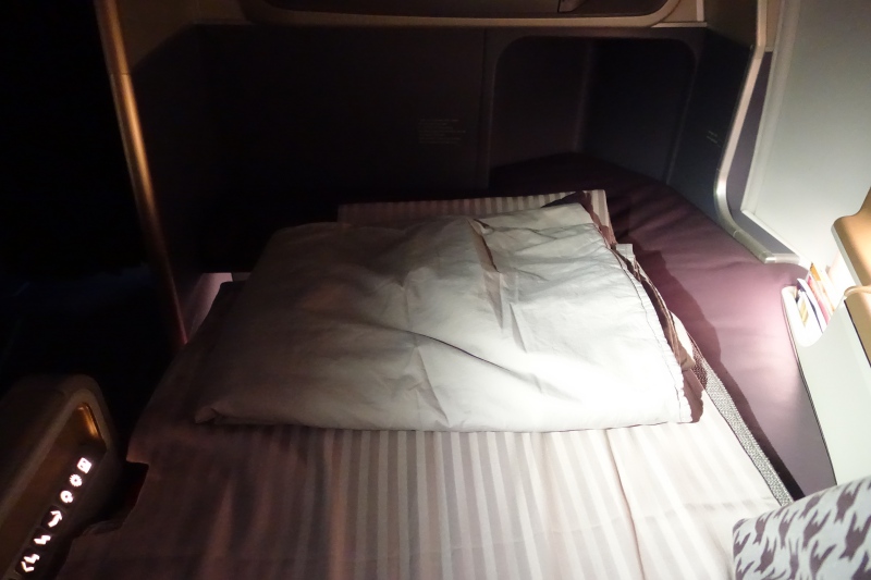 Singapore Business Class Bed