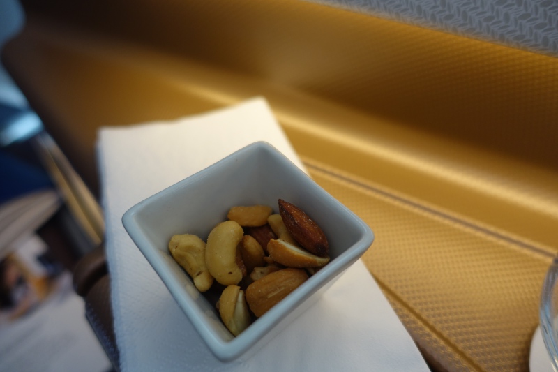 Pre-Dinner Nuts, Singapore Business Class Review