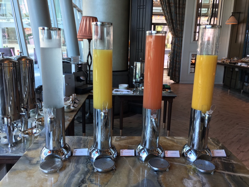 Fruit Juices, The Fullerton Bay Singapore Breakfast Buffet